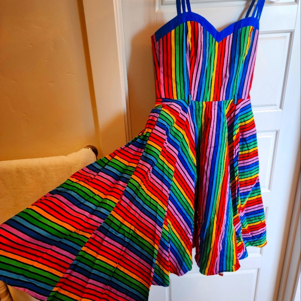 Modcloth A-line dress. Multi colored.